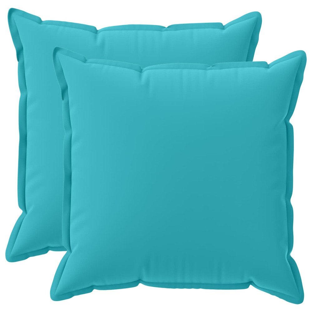 vidaXL Kuddöverdrag 2 st HOUTEN Turkos 60 x 60 cm Polyester