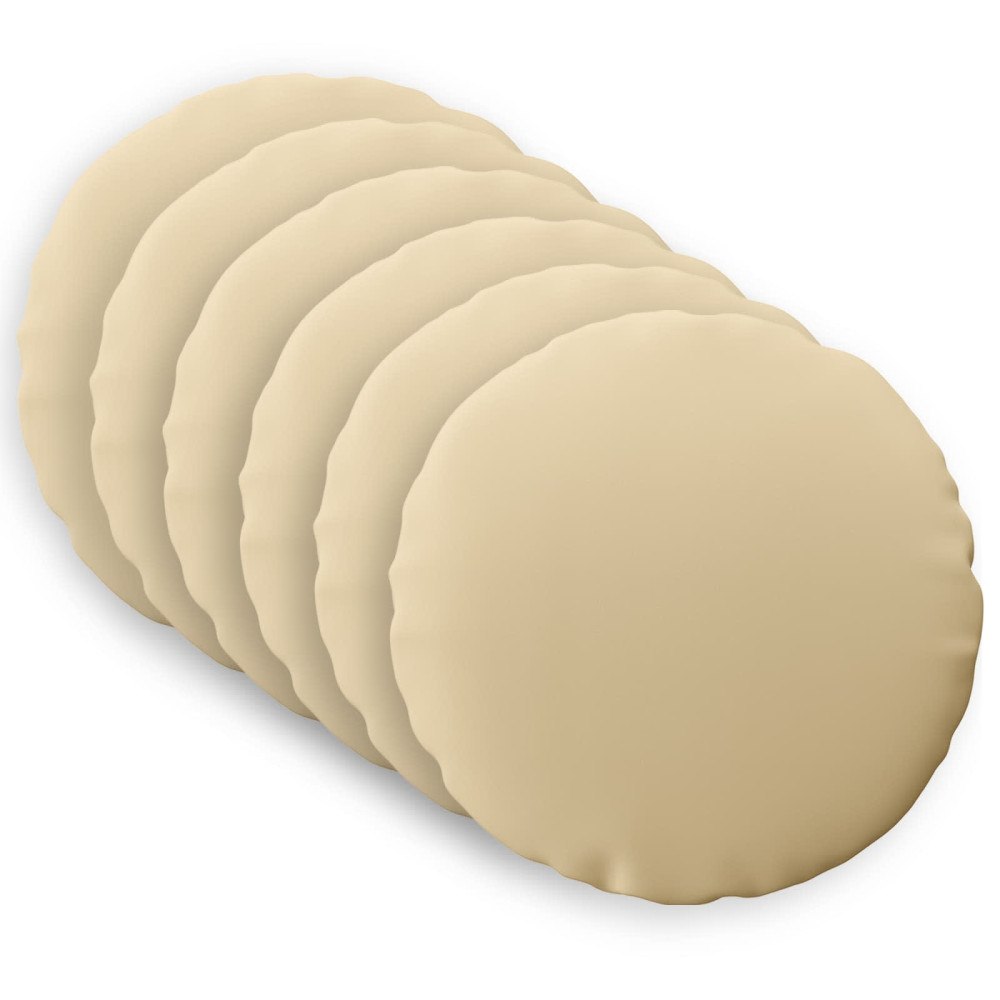 vidaXL Kuddöverdrag 6 st HEERLEN Beige Ø 30 cm Polyester