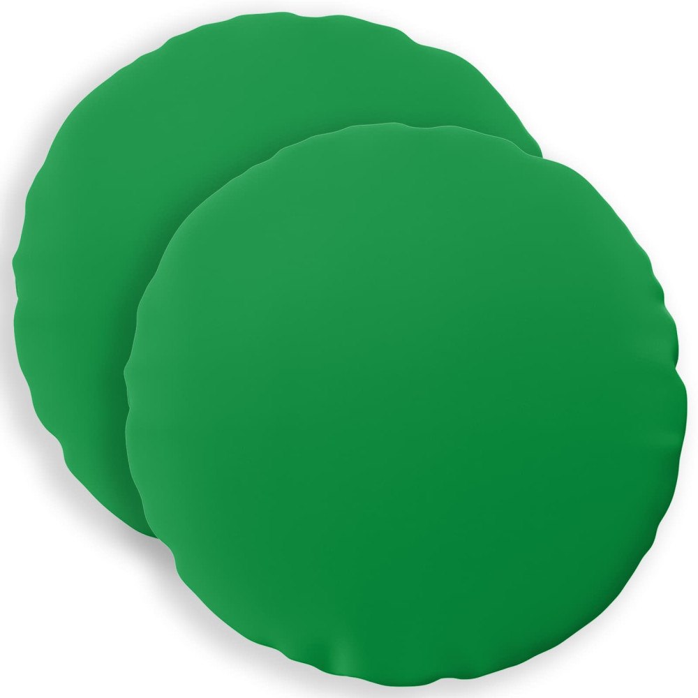 vidaXL Kuddöverdrag 2 st HEERLEN Grön Ø 30 cm Polyester