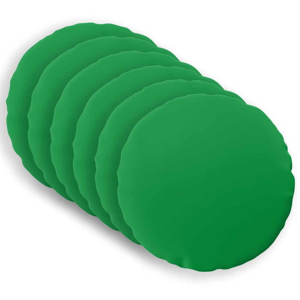 vidaXL Kuddöverdrag 6 st HEERLEN Grön Ø 30 cm Polyester