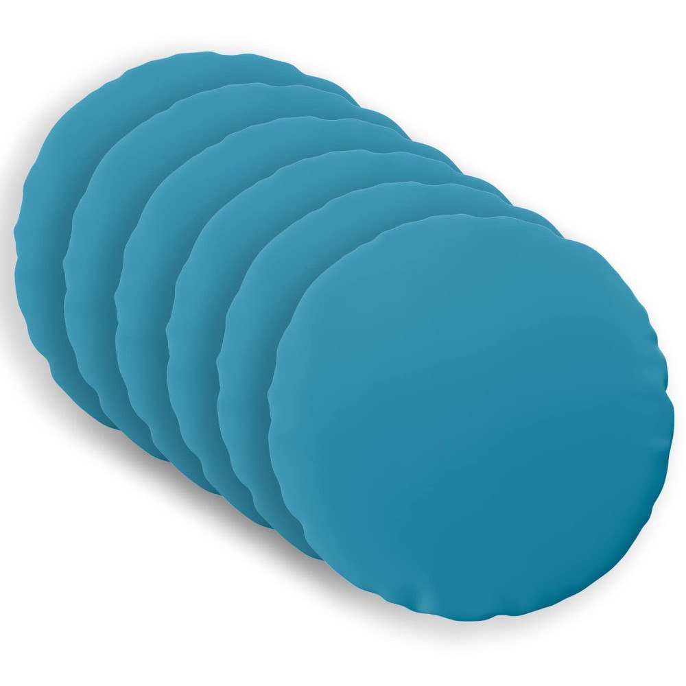 vidaXL Kuddöverdrag 6 st HEERLEN Ljusblå Ø 30 cm Polyester