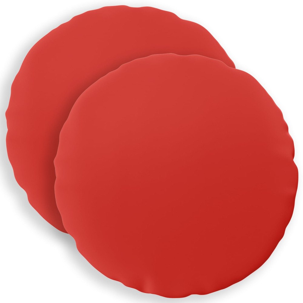 vidaXL Kuddöverdrag 2 st HEERLEN Röd Ø 30 cm Polyester