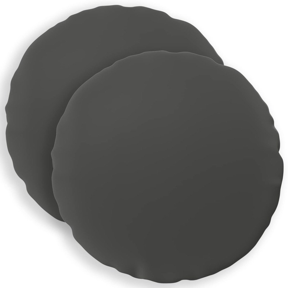 vidaXL Kuddöverdrag 2 st HEERLEN Antracit Ø 50 cm Polyester
