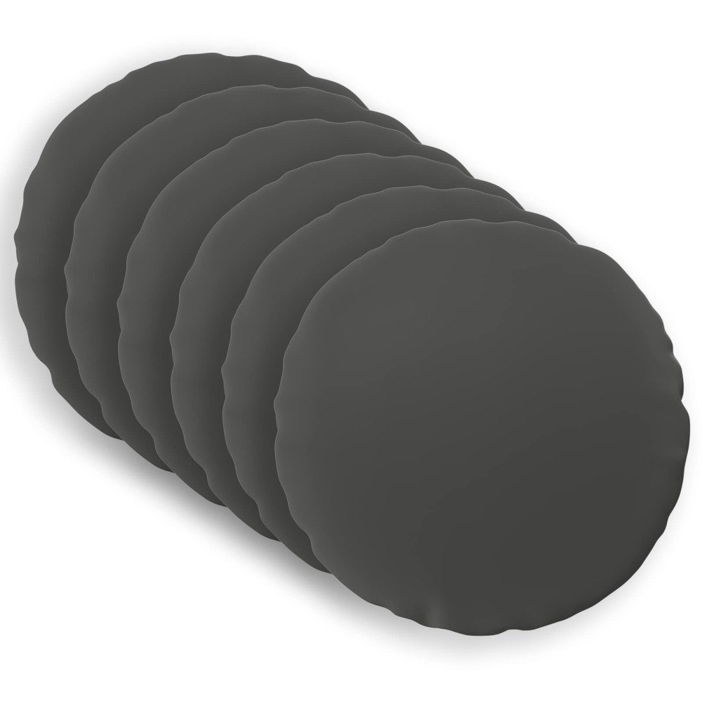 vidaXL Kuddöverdrag 6 st HEERLEN Antracit Ø 50 cm Polyester