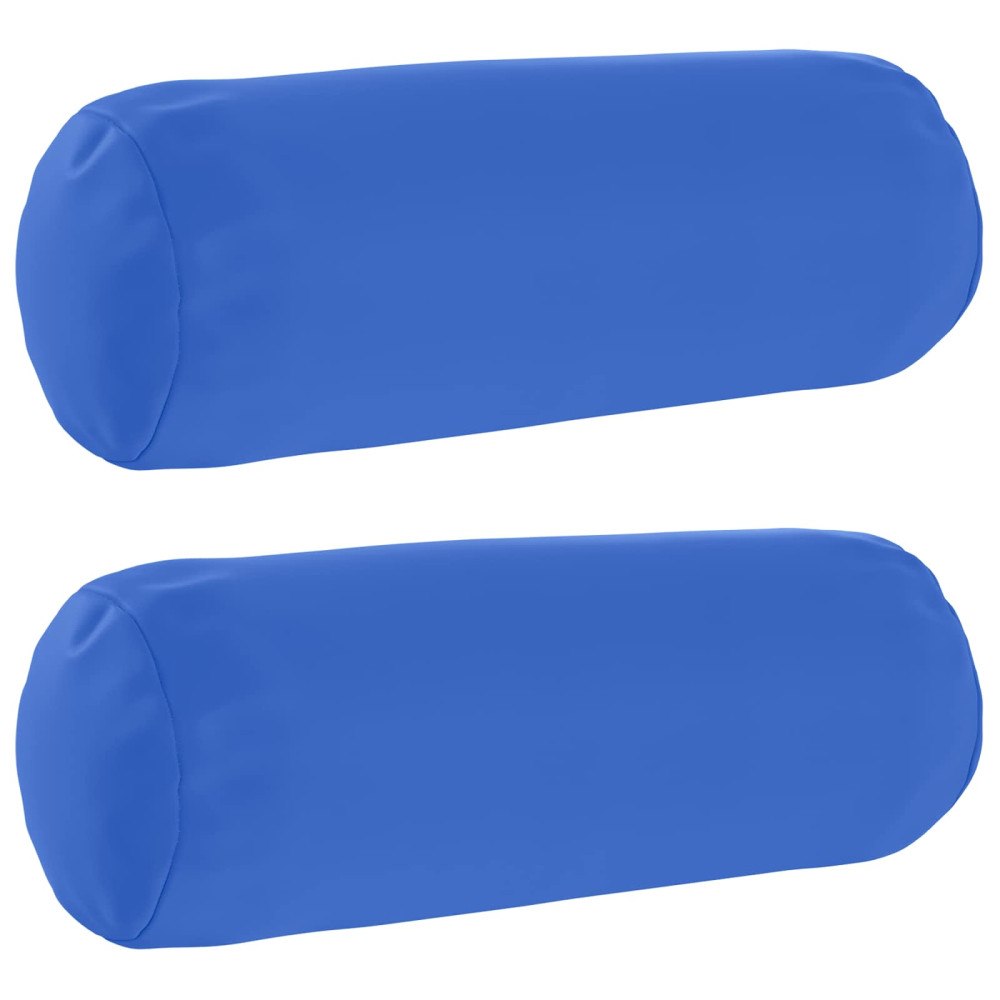 vidaXL Kuddöverdrag 2 st HEERLEN Kungsblå Ø 15 x 40 cm Polyester