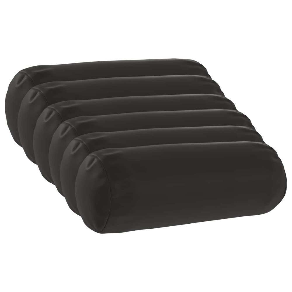 vidaXL Kuddöverdrag 6 st HEERLEN Flerfärgsdesign Ø 15 x 40 cm