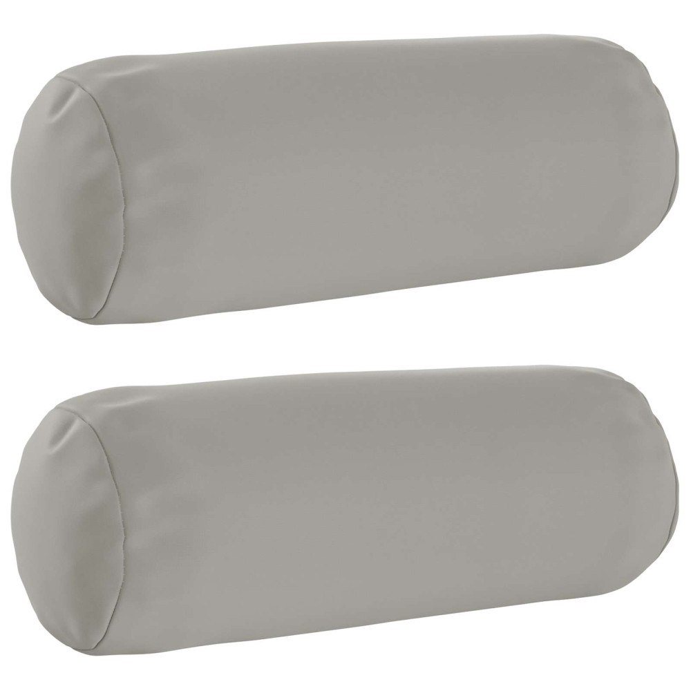 vidaXL Kuddöverdrag 2 st HEERLEN Grå Ø 15 x 40 cm Polyester