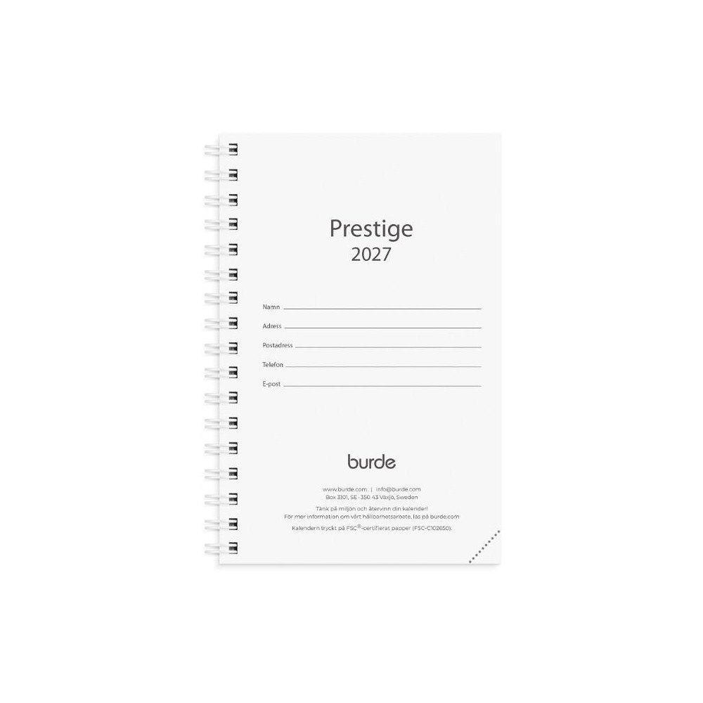 Burde Kalender Prestige refill 2027