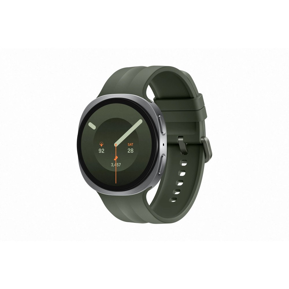 SAMSUNG Samsung Galaxy Watch9 - silver - smart klocka med sportband - oliv - 32 GB - silver