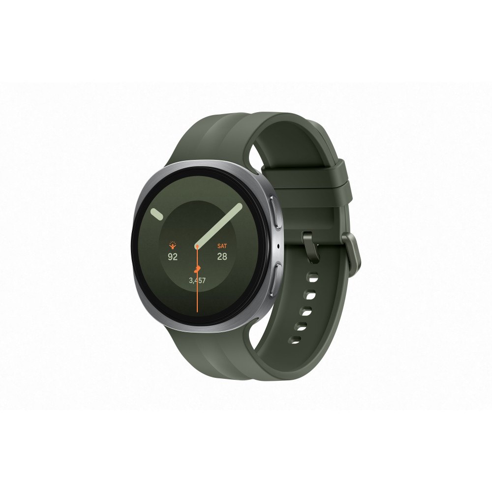 SAMSUNG Samsung Galaxy Watch9 - silver - smart klocka med sportband - oliv - 32 GB - silver