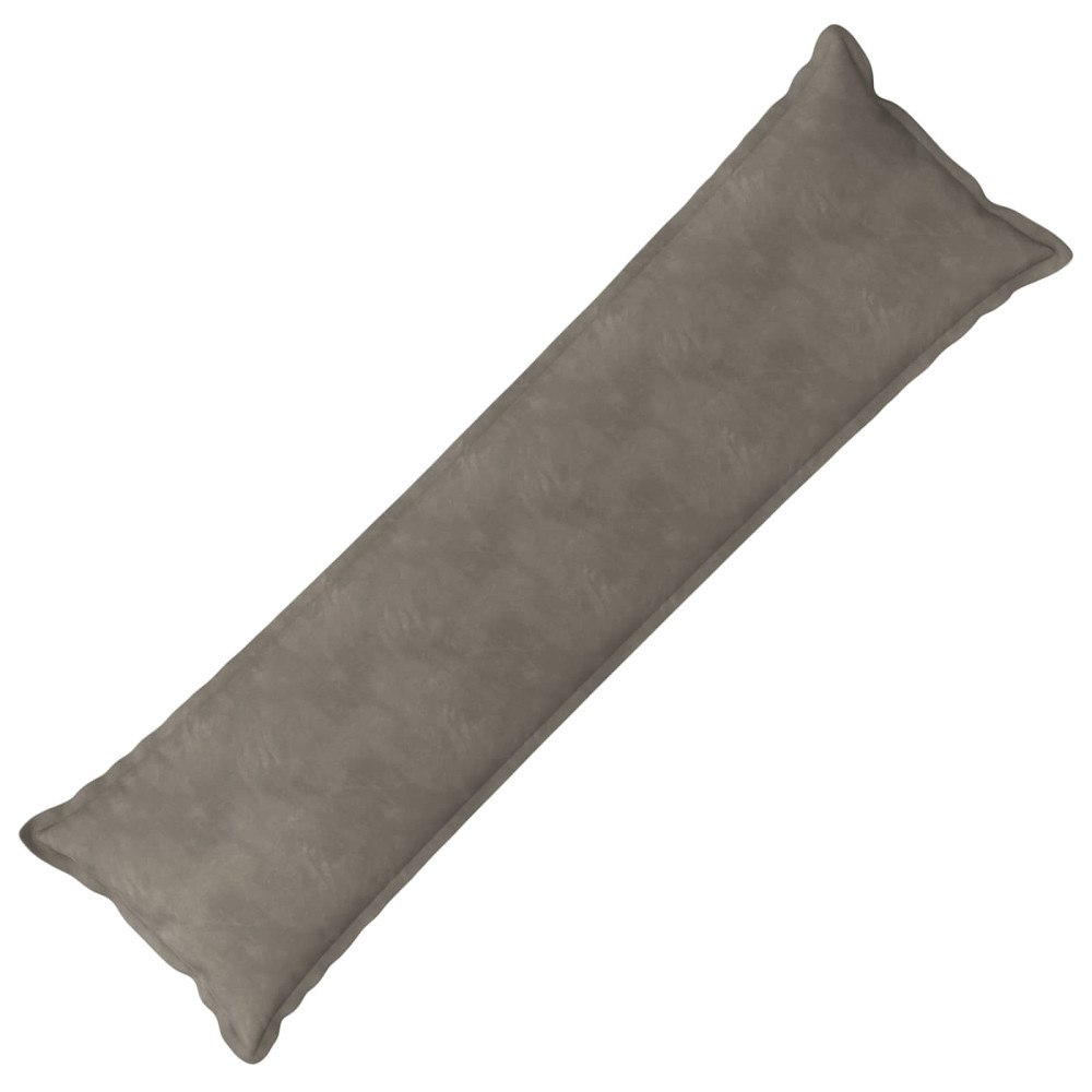 vidaXL Kuddöverdrag HOUTEN Ljusgrå 40 x 145 cm Sammet