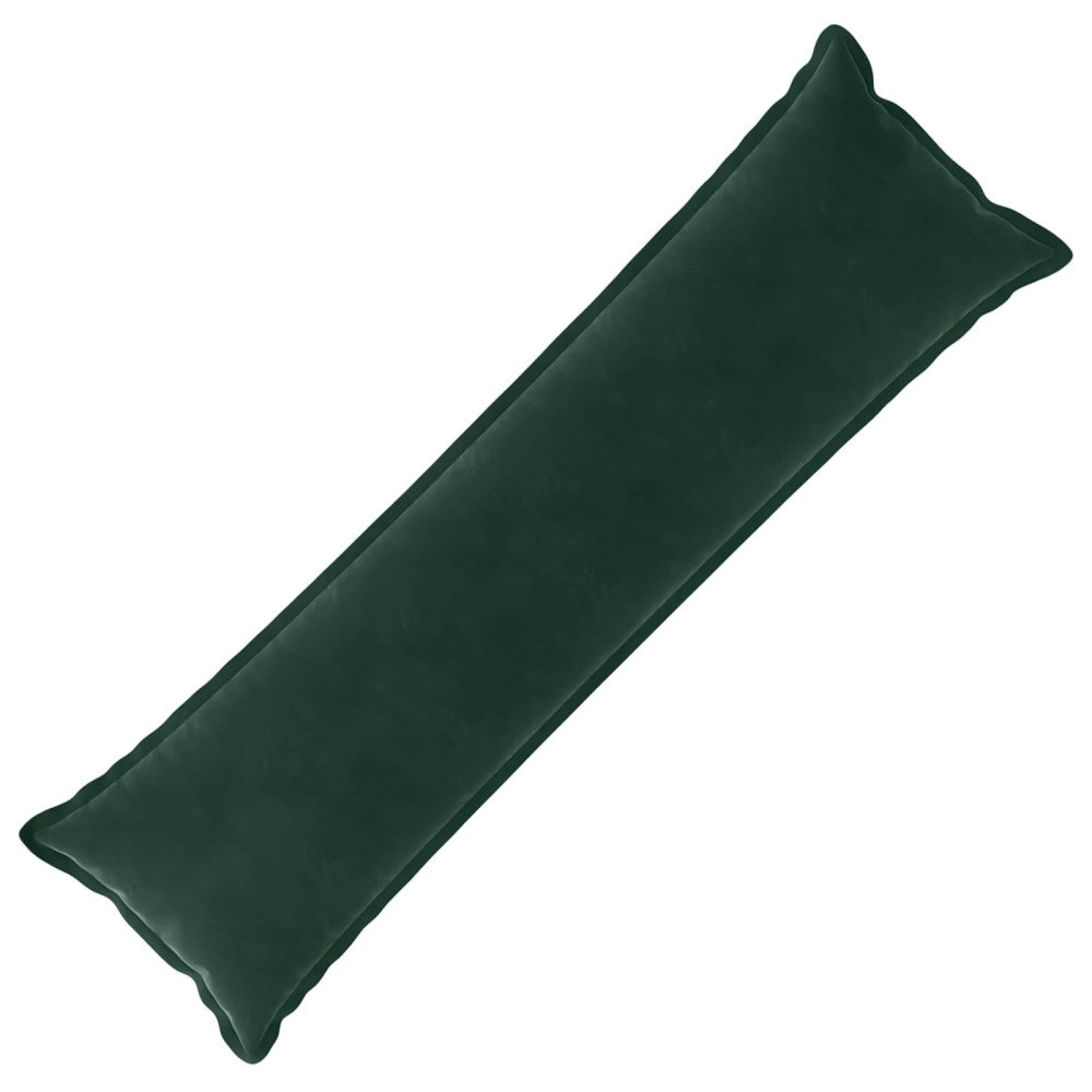 vidaXL Kuddöverdrag HOUTEN Mörkgrön 40 x 145 cm Sammet