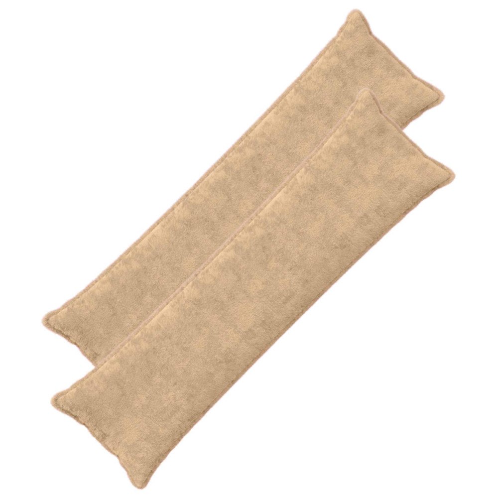 vidaXL Kuddöverdrag 2 st HOUTEN Gräddvit 40 x 145 cm Faux Kaninpäls