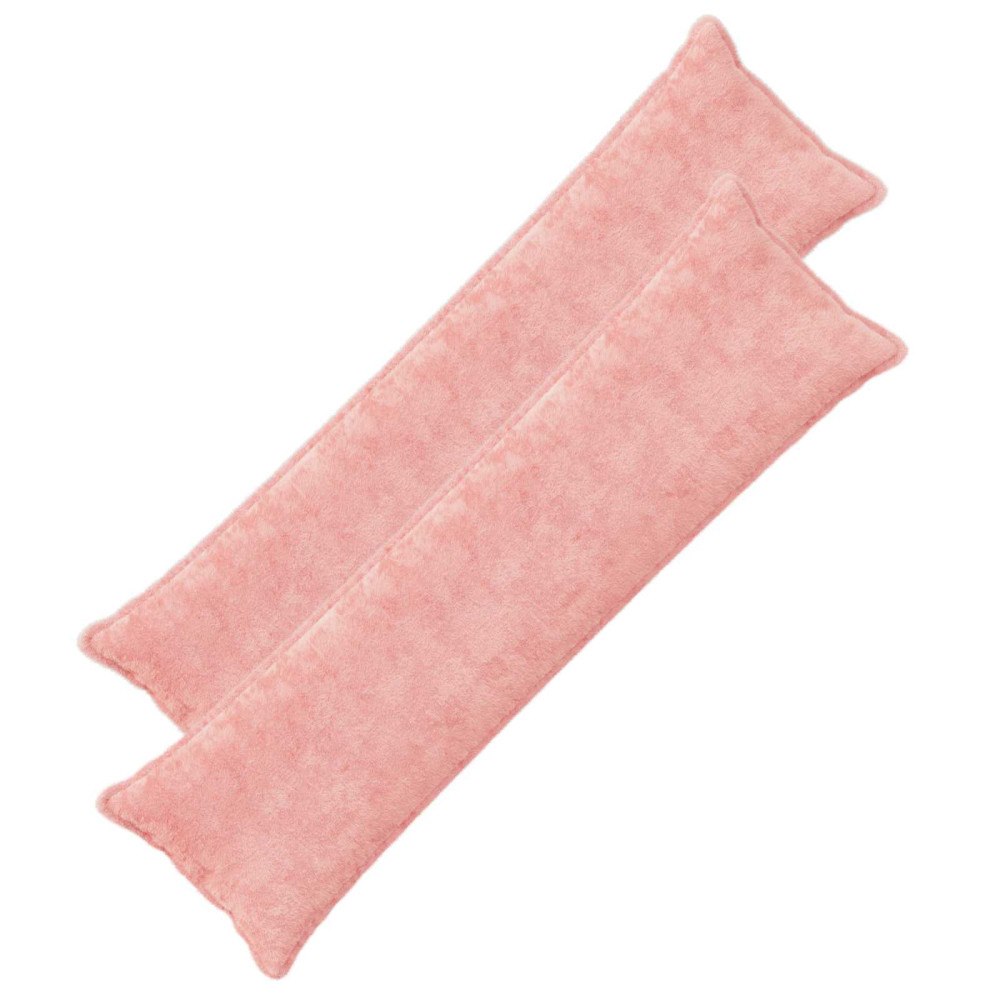 vidaXL Kuddöverdrag 2 st HOUTEN Rosa 40 x 145 cm Faux Kaninpäls