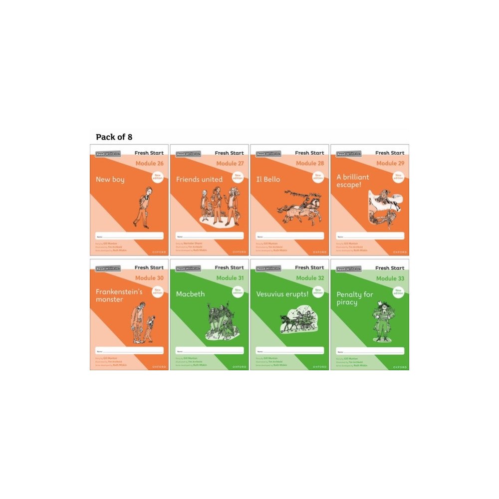 Oxford University Press Read Write Inc. Fresh Start: 2024 Modules 26-33 - Pack of 8 (häftad, eng)