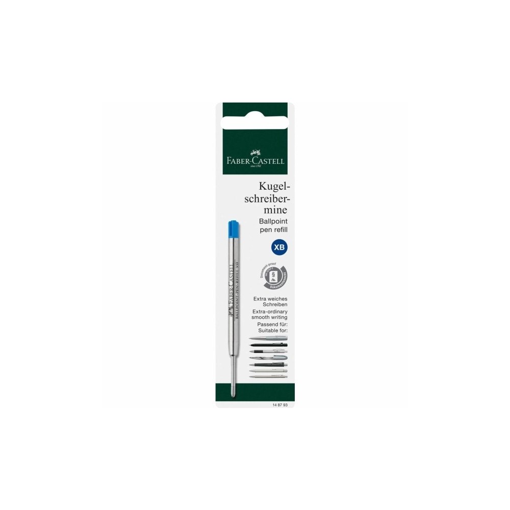 FABER-CASTELL Faber-Castell 148793, Blå, Silver, Kulspetspenna, 1 styck, B...