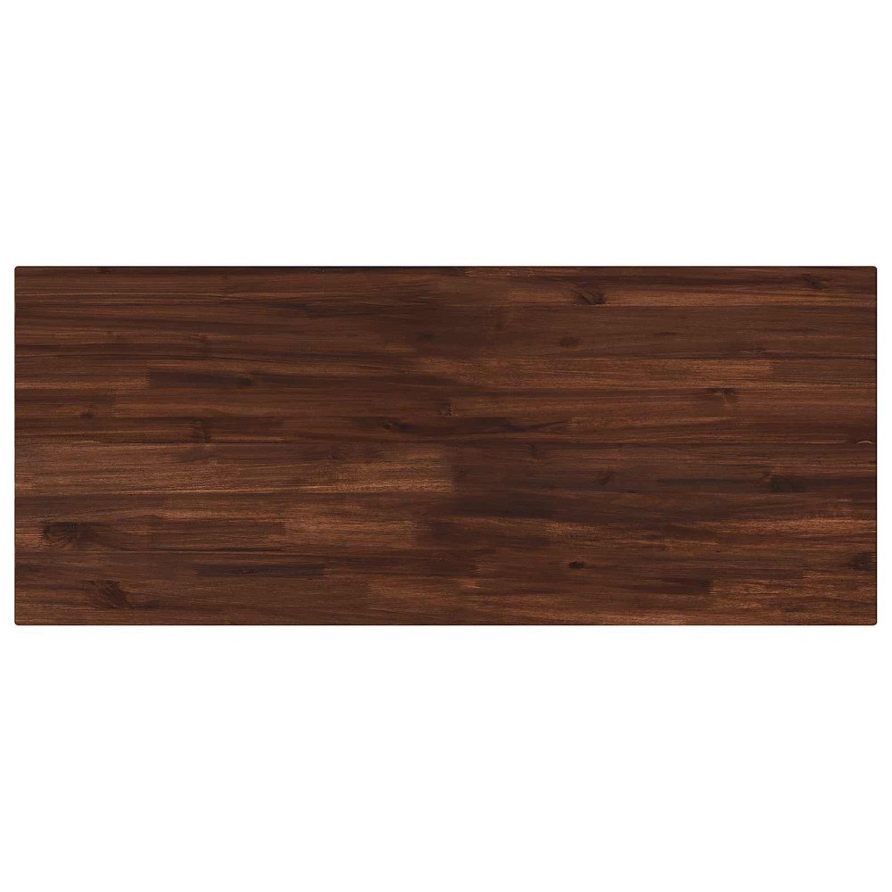 vidaXL Rektangulärt Bordsskiva 90 x 50 x 3,5 cm Rektangulär Mörkbrun