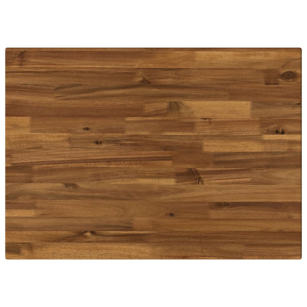 vidaXL Rektangulärt Bordsskiva 90 x 50 x 3,5 cm Rektangulär Naturlig