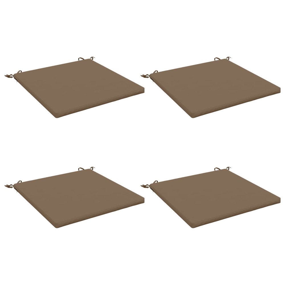 vidaXL 4-delade Sittdynor SOEST 4 st 100% Polyester Taupe