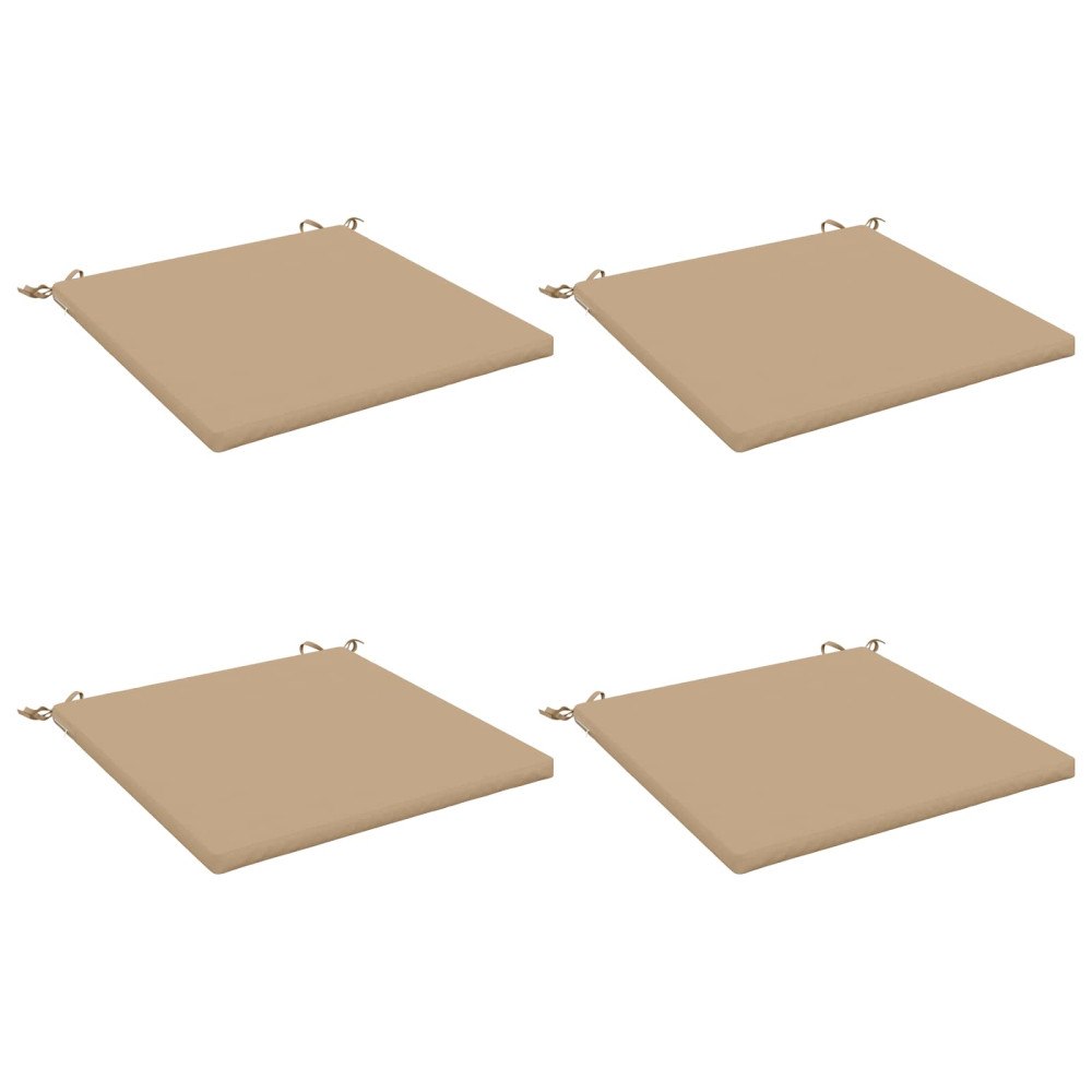 vidaXL 4-delade Sittdynor SOEST 4 st 100% Polyester Sand