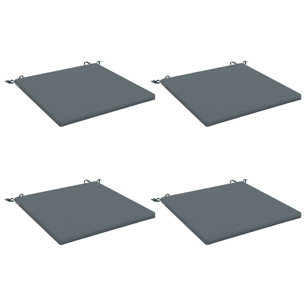vidaXL 4-delade Sittdynor SOEST 4 st 100% Polyester Blå 80 x 80 x 3 cm