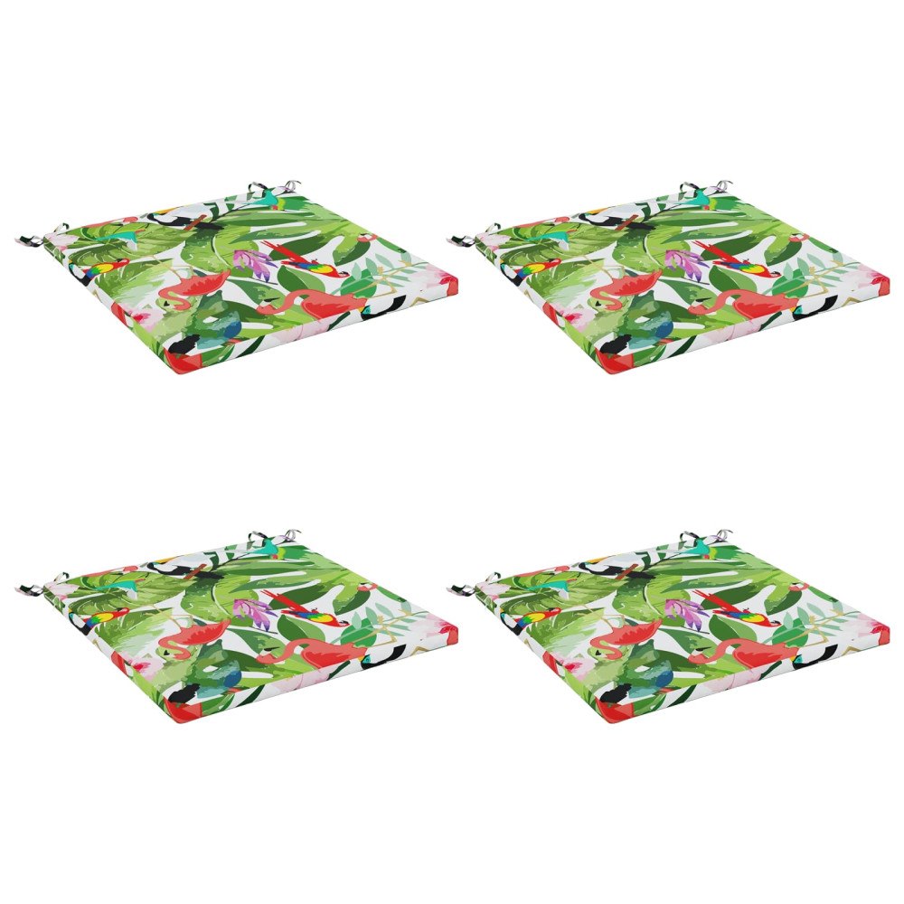 vidaXL 4-delade Sittdynor SOEST 4 st 100% Polyester Flerfärgsdesign