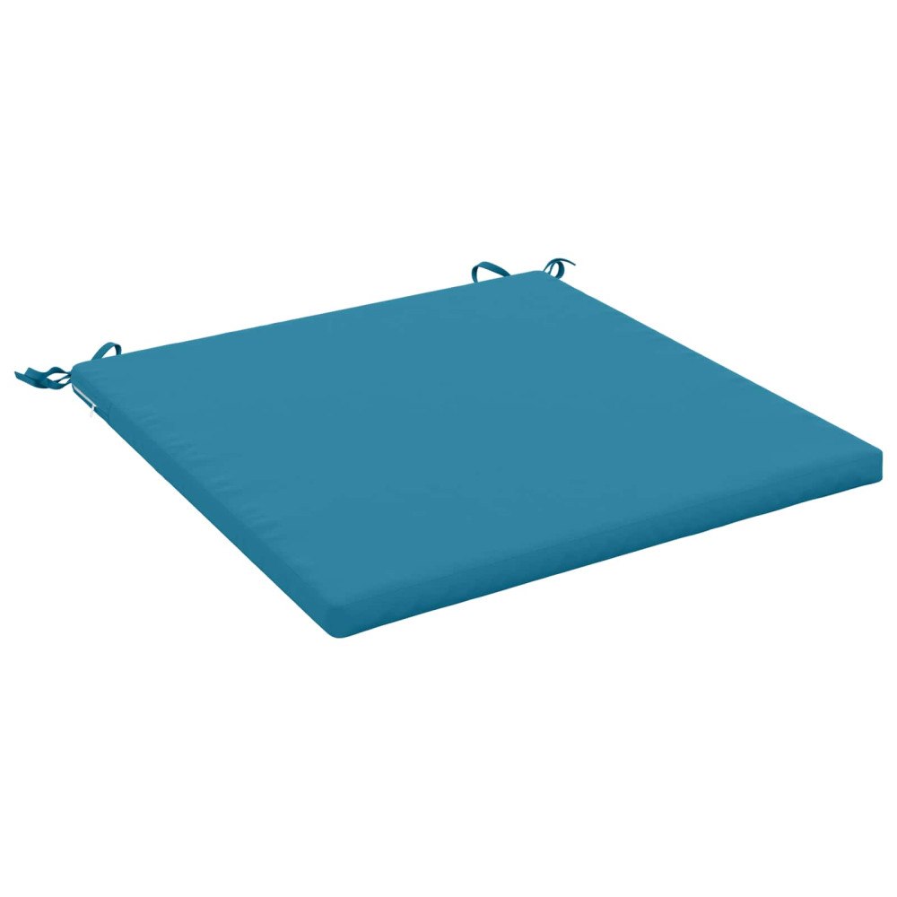 vidaXL 1-delad Sittdyna SOEST 100% Polyester Ljusblå 80 x 80 x 3 cm