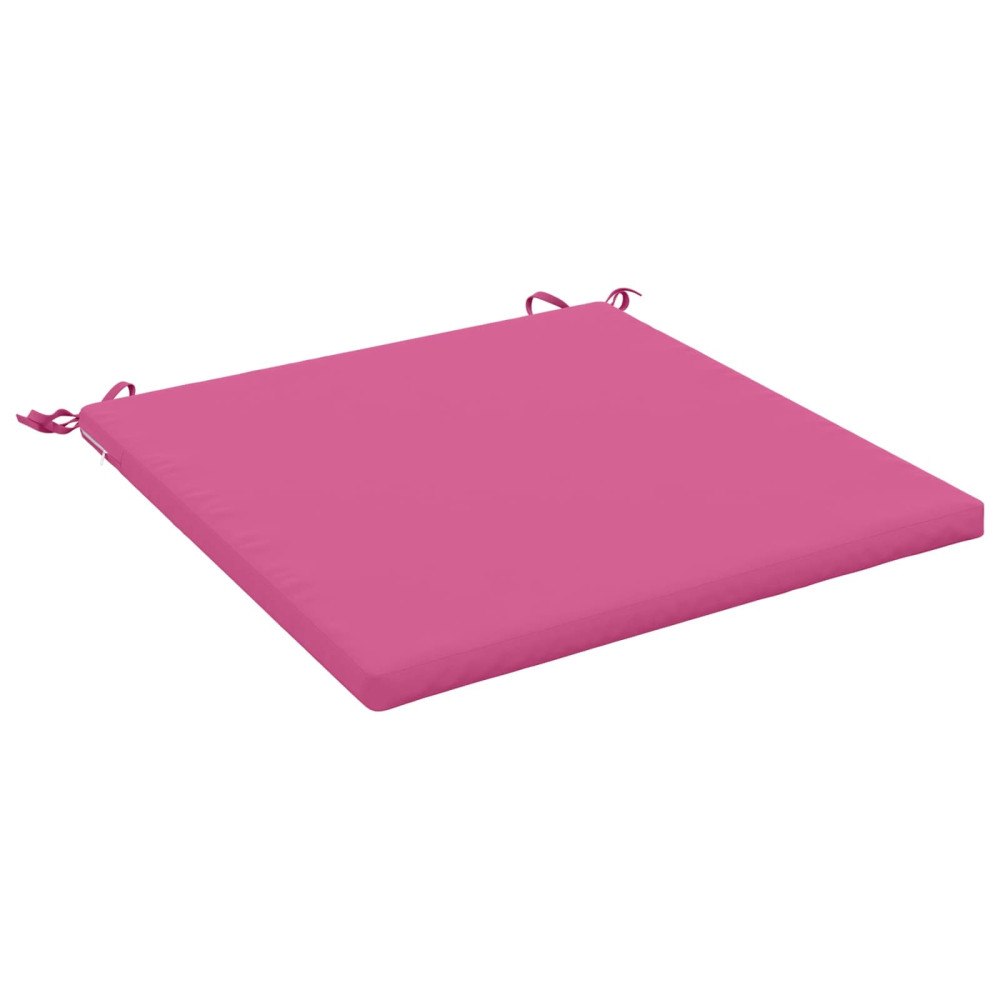 vidaXL 1-delad Sittdyna SOEST 100% Polyester Rosa 80 x 80 x 3 cm