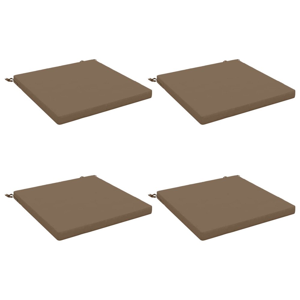vidaXL 4-delade Sittdynor SOEST 4 st 100% Polyester Taupe