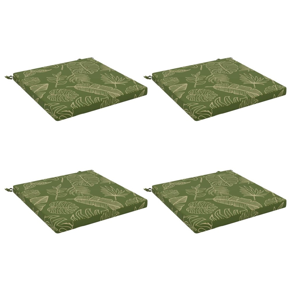 vidaXL 4-delade Sittdynor SOEST 4 st 100% Polyester Bladdesign