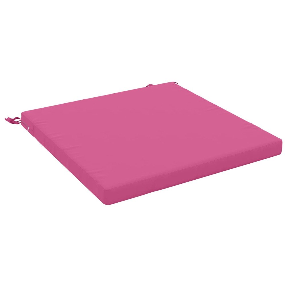 vidaXL 1-delad Sittdyna SOEST 100% Polyester Rosa 80 x 80 x 5 cm