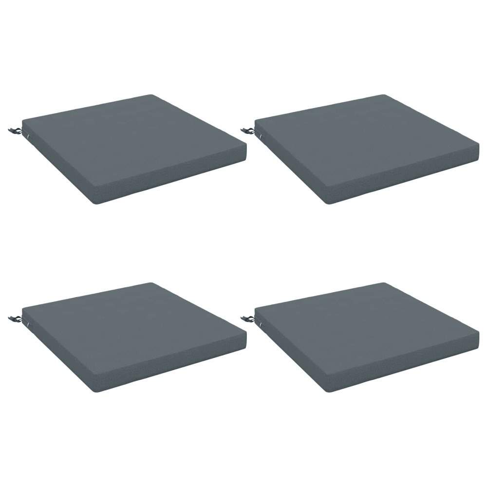 vidaXL 4-delade Sittdynor SOEST 4 st 100% Polyester Blå 80 x 80 x 7 cm
