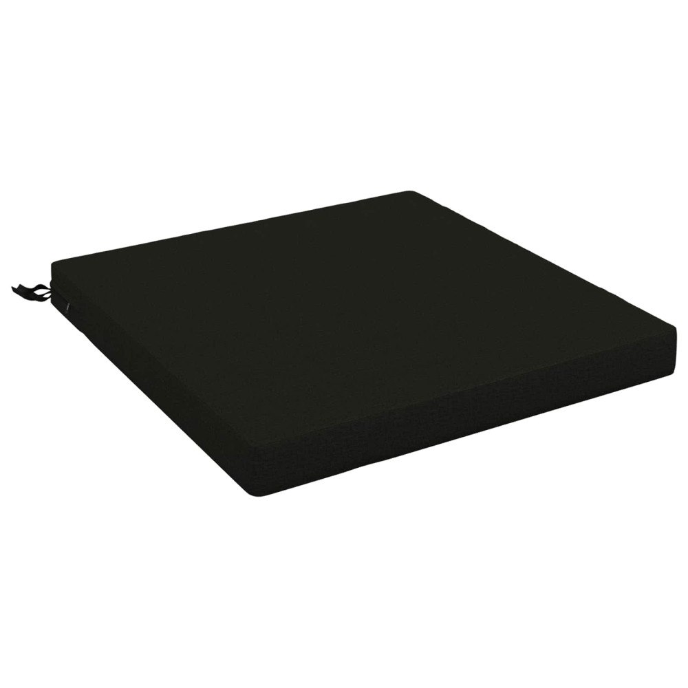 vidaXL 1-delad Sittdyna SOEST 100% Polyester Svart 80 x 80 x 7 cm
