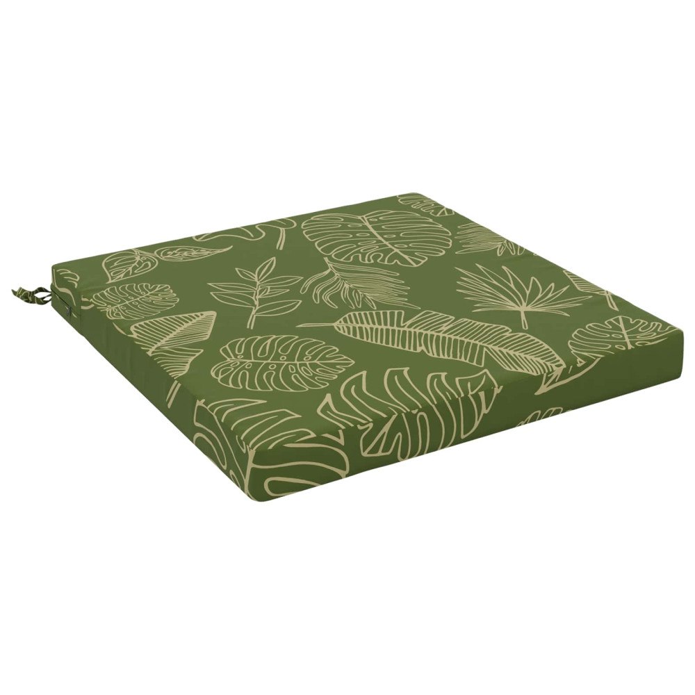 vidaXL 1-delad Sittdyna SOEST 100% Polyester Bladdesign 80 x 80 x 7 cm