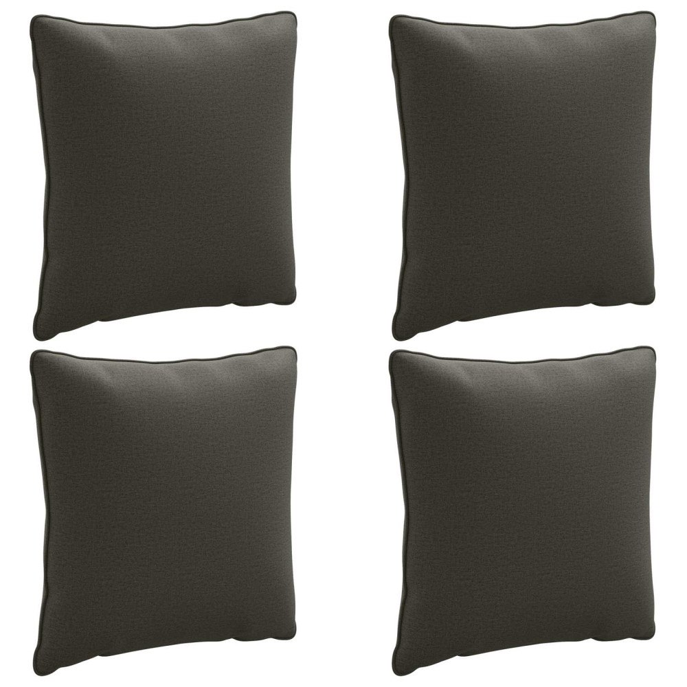 vidaXL 4-delad ryggkudde PUTTEN 4 st 100% Polyester Antracit