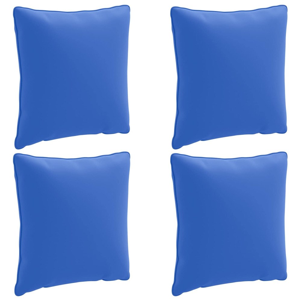 vidaXL 4-delad ryggkudde PUTTEN 4 st 100% Polyester Kungsblå