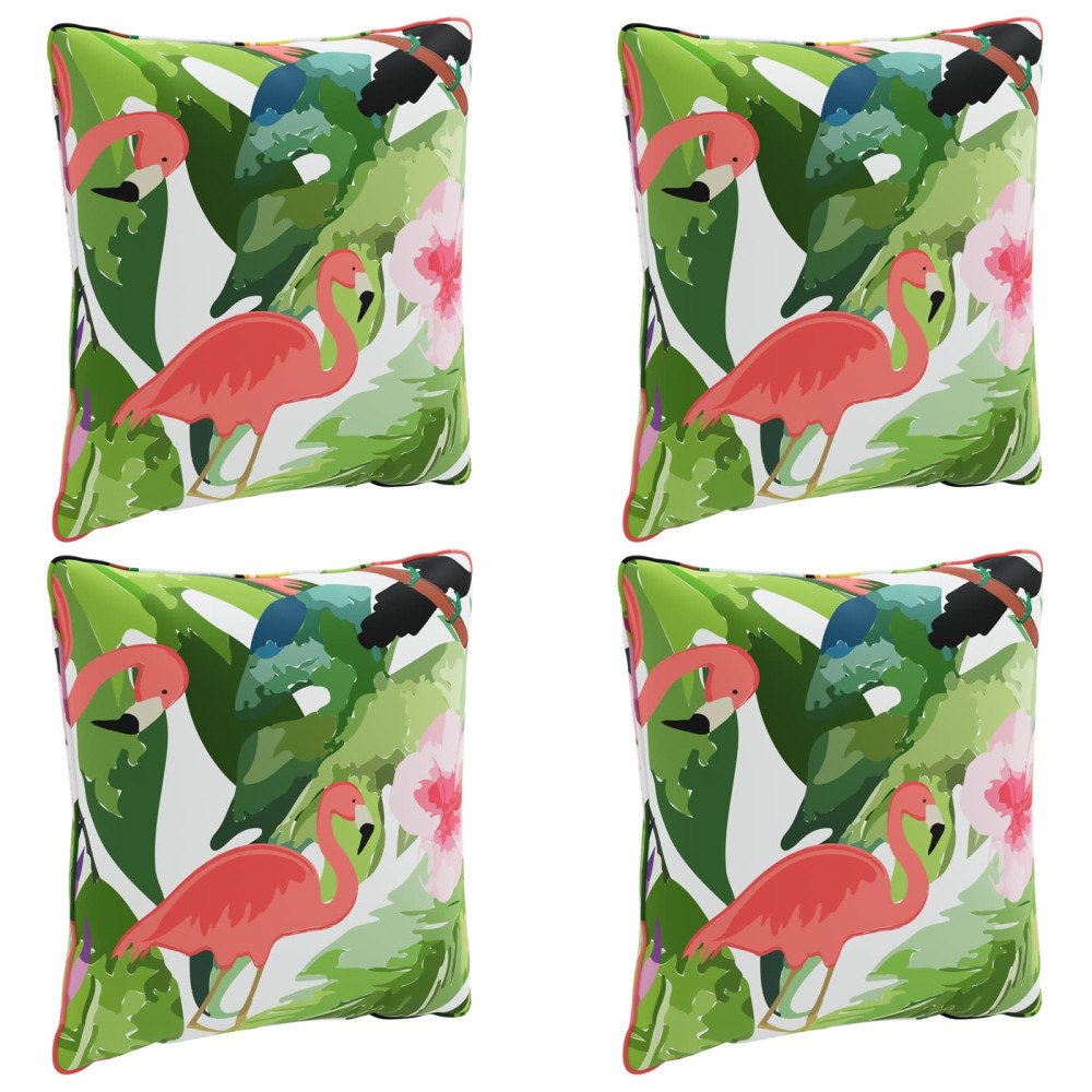 vidaXL 4-delad ryggkudde PUTTEN 4 st 100% Polyester Flerfärgsdesign