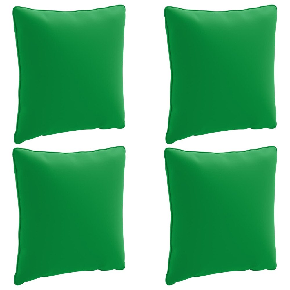 vidaXL 4-delad ryggkudde PUTTEN 4 st 100% Polyester Grön