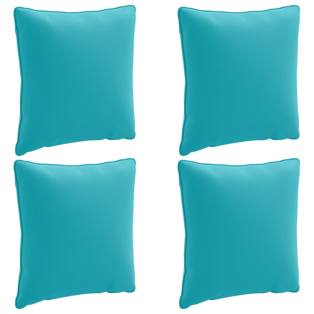 vidaXL 4-delad ryggkudde PUTTEN 4 st 100% Polyester Turkos