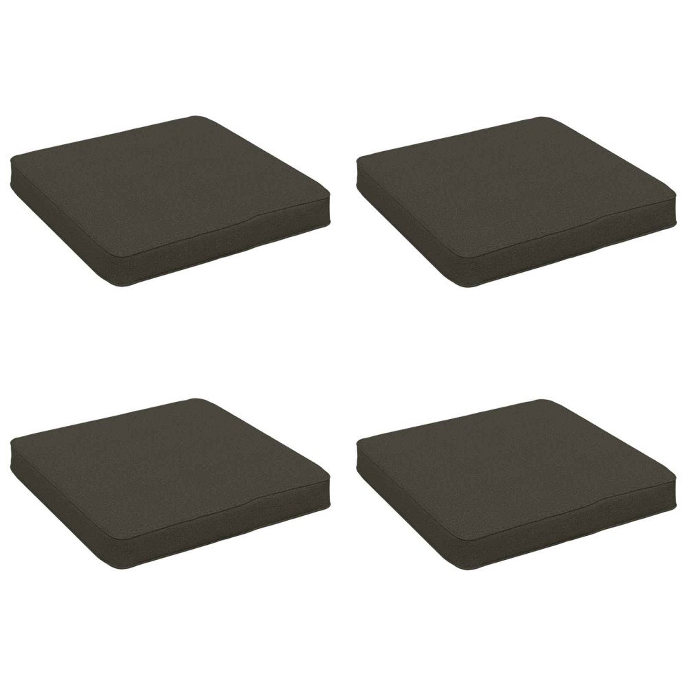 vidaXL 4-delade Sittdynor VUGHT 4 st 100% Polyester Antracit