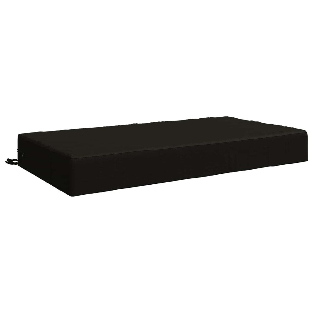 vidaXL Sittkudde SOEST 100% Polyester Svart 120 x 60 x 15 cm