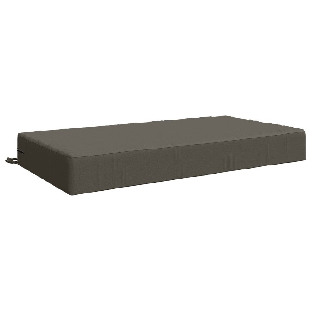 vidaXL Sittkudde SOEST 100% Polyester Grå 120 x 60 x 15 cm