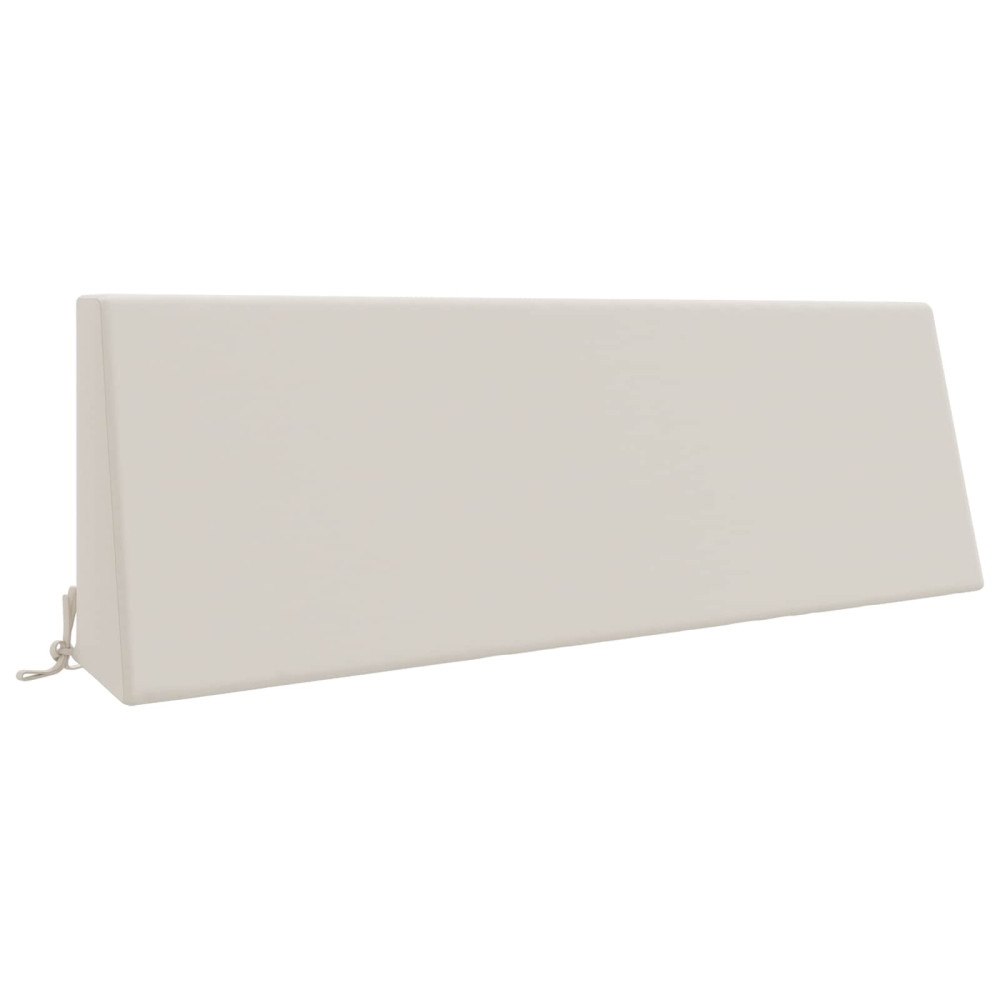vidaXL Ryggkudde SOEST 100% Polyester Vit 120 x 20 x 40 cm