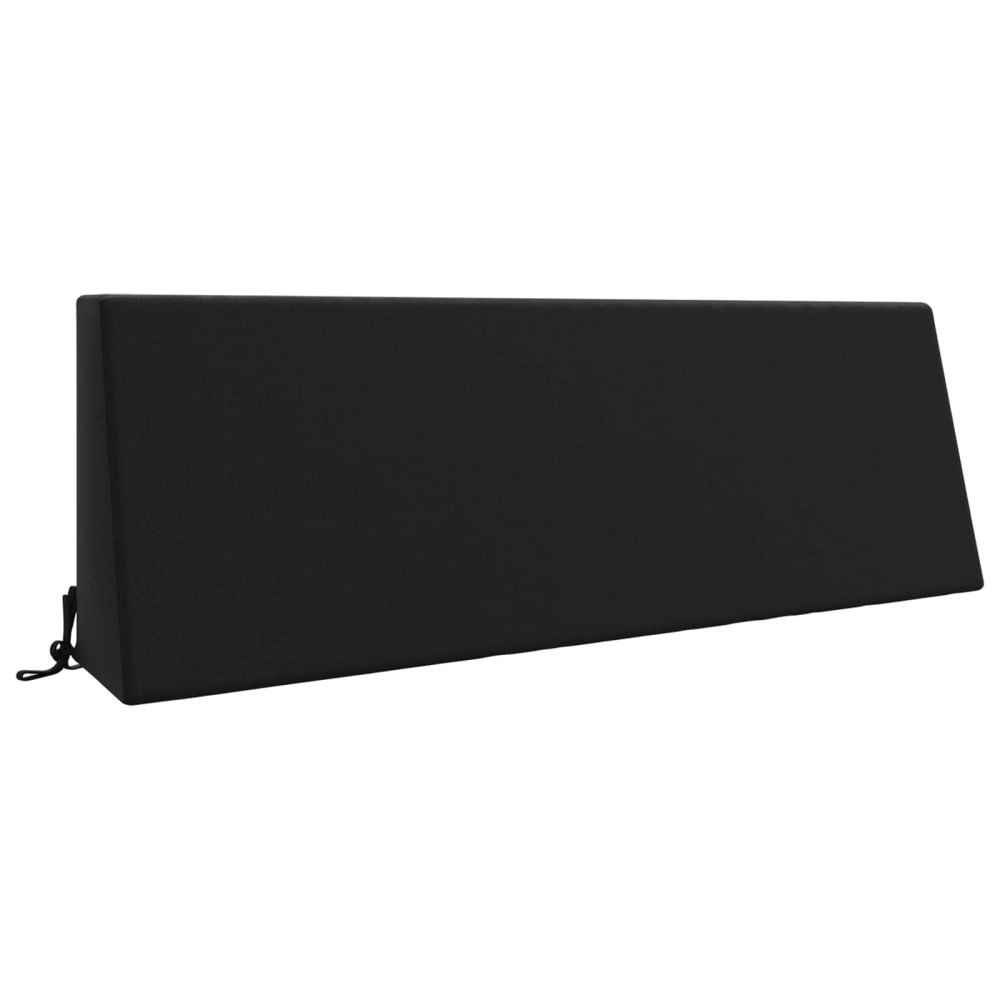 vidaXL Ryggkudde SOEST 100% Polyester Svart 120 x 20 x 40 cm