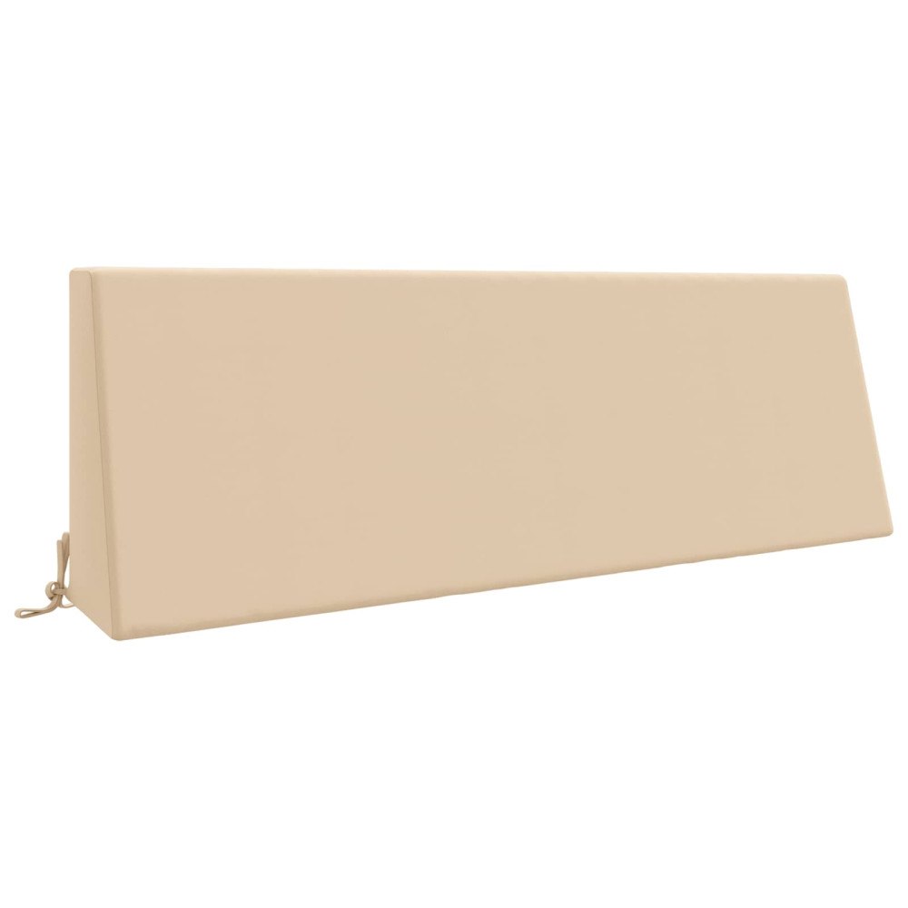 vidaXL Ryggkudde SOEST 100% Polyester Gräddvit 120 x 20 x 40 cm