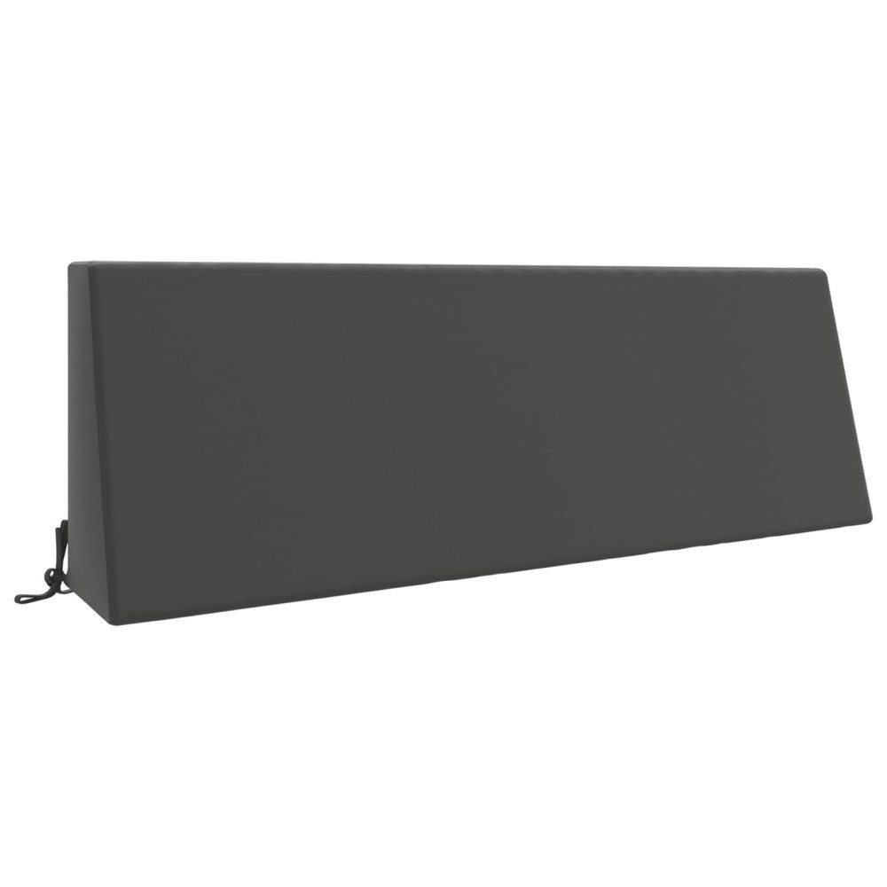 vidaXL Ryggkudde SOEST 100% Polyester Antracit 120 x 20 x 40 cm