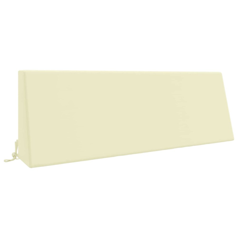 vidaXL Ryggkudde SOEST 100% Polyester Gräddvit 120 x 20 x 40 cm