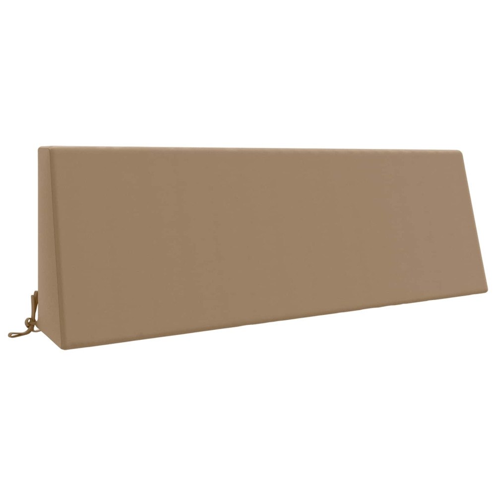 vidaXL Ryggkudde SOEST 100% Polyester Taupe 120 x 20 x 40 cm