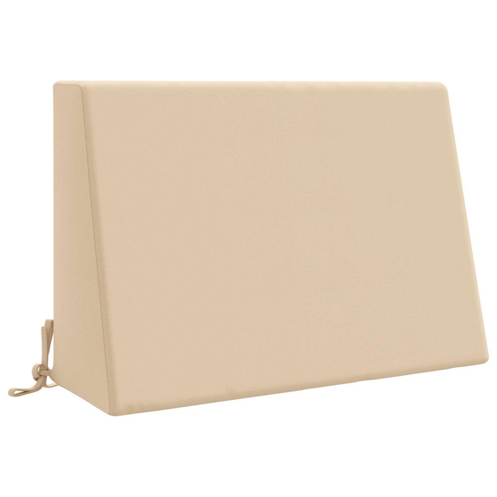 vidaXL Ryggkudde SOEST 100% Polyester Gräddvit 60 x 20 x 40 cm