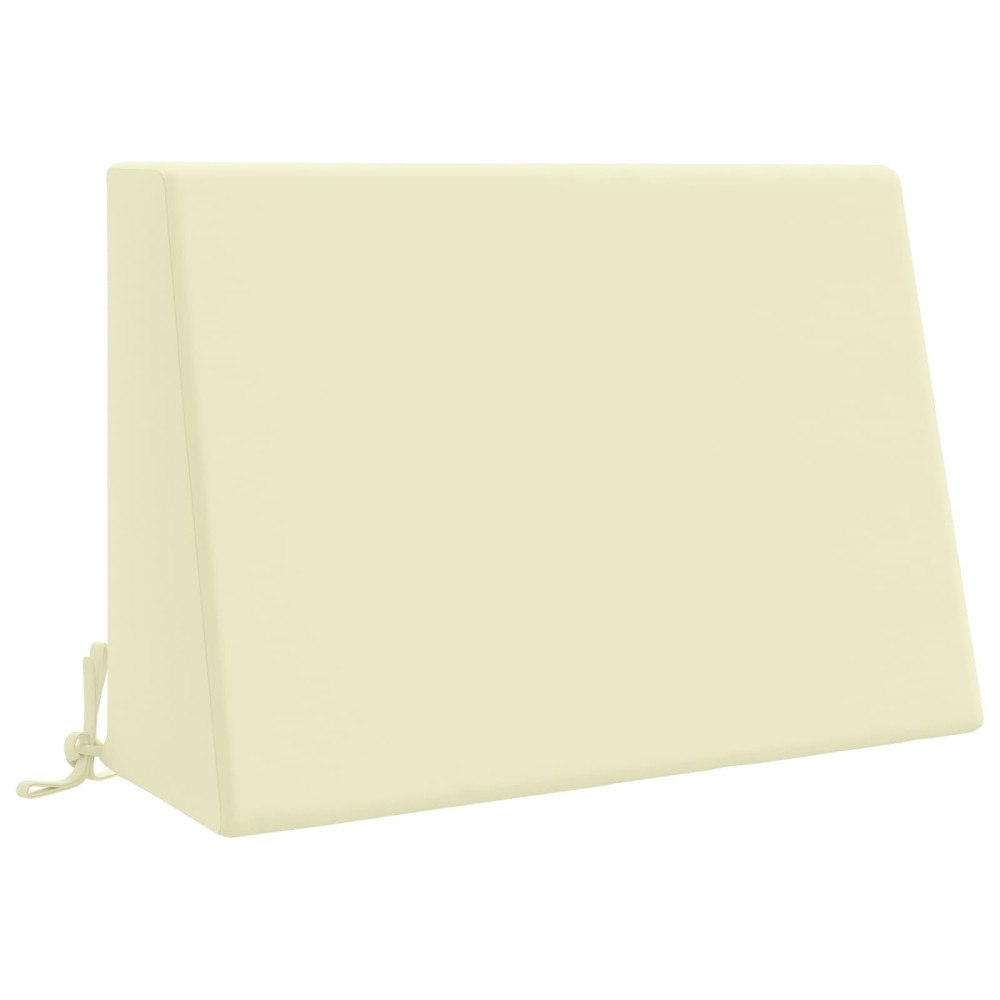 vidaXL Ryggkudde SOEST 100% Polyester Gräddvit 60 x 20 x 40 cm